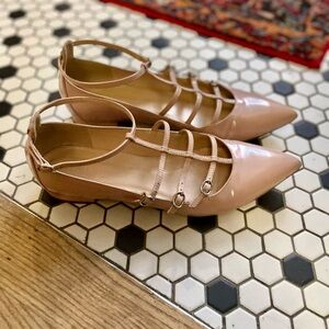J. Crew Pink Patent Leather Flats